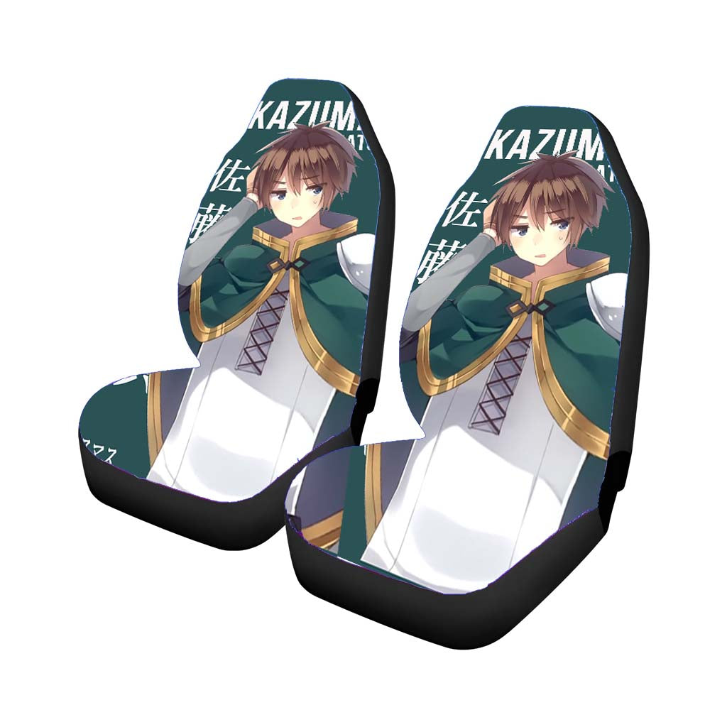 Satou Kazuma Kono Subarashii Sekai Ni Shukufuku Wo Anime Car Front Seat Covers