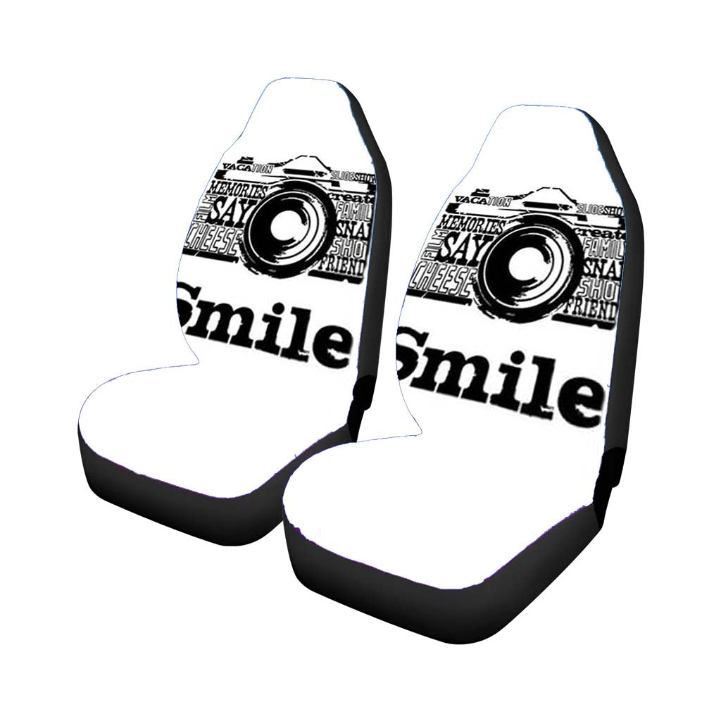 Say Smile Cam Car Front Seat Covers