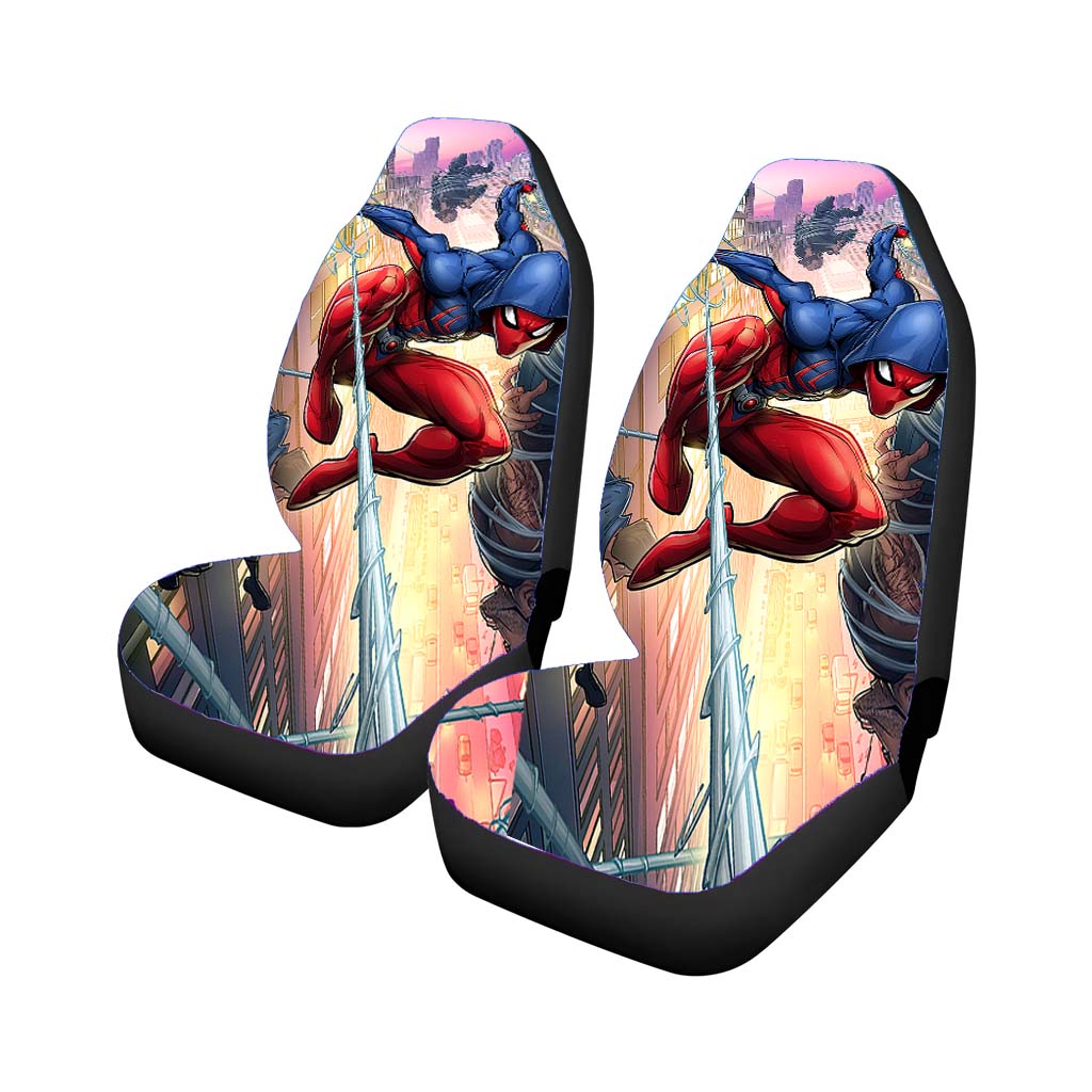 Scarlet Spiderman Car Front Seat Covers