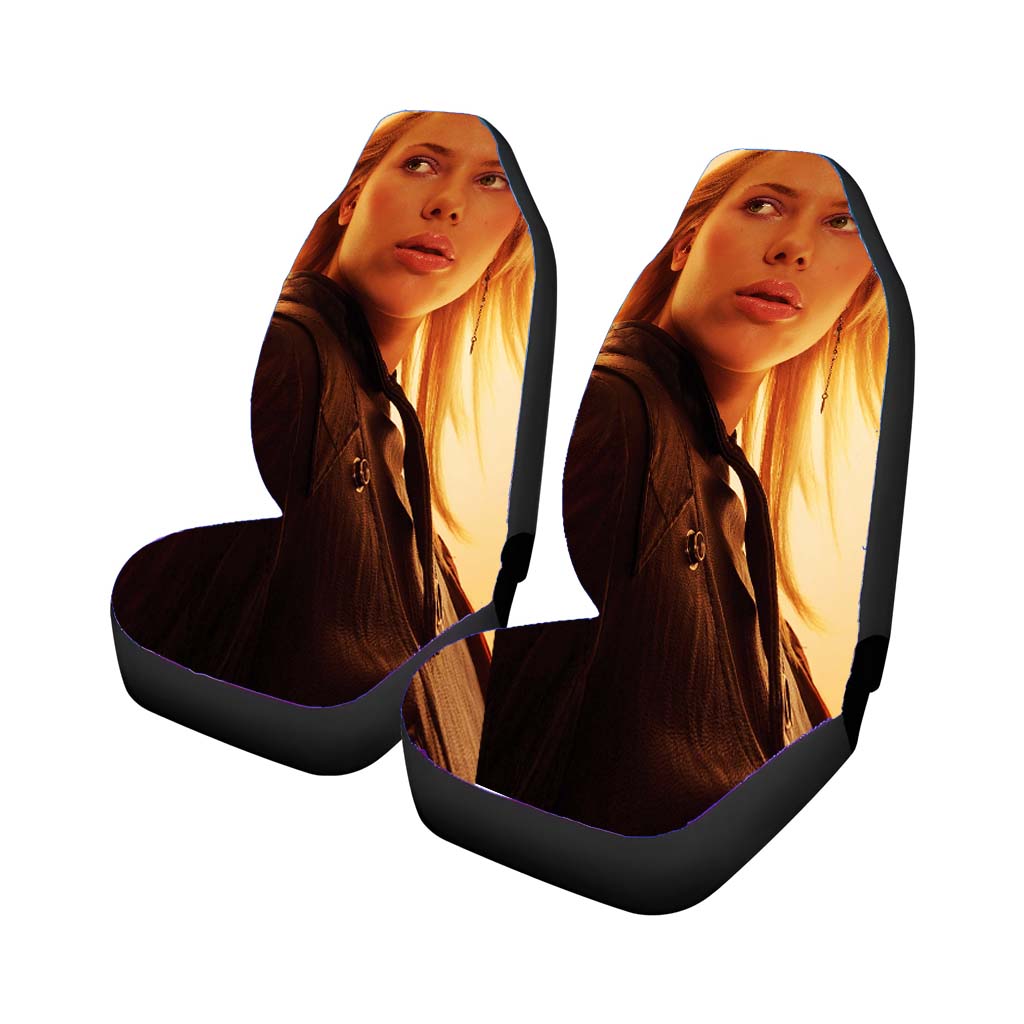 Scarlett Johansson Sepia Car Front Seat Covers