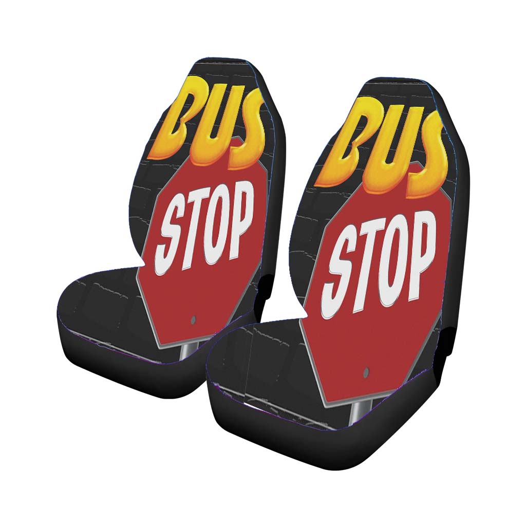 School Bus Stop Car Front Seat Covers