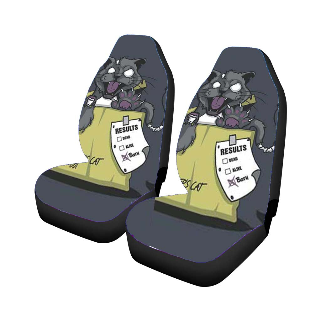 Schrodingers Cat Car Front Seat Covers