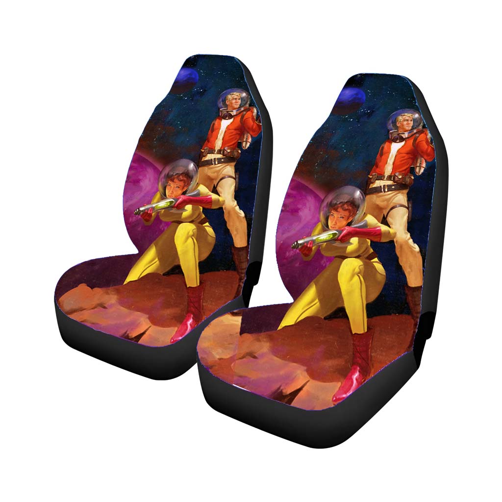 Sci Fi Vintage Car Front Seat Covers