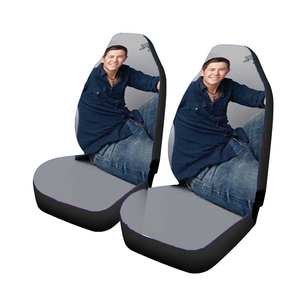 Scotty Mccreery Casual Autograph Car Front Seat Covers