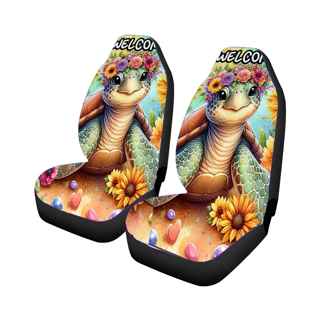 Sea Turtle Car Front Seat Covers