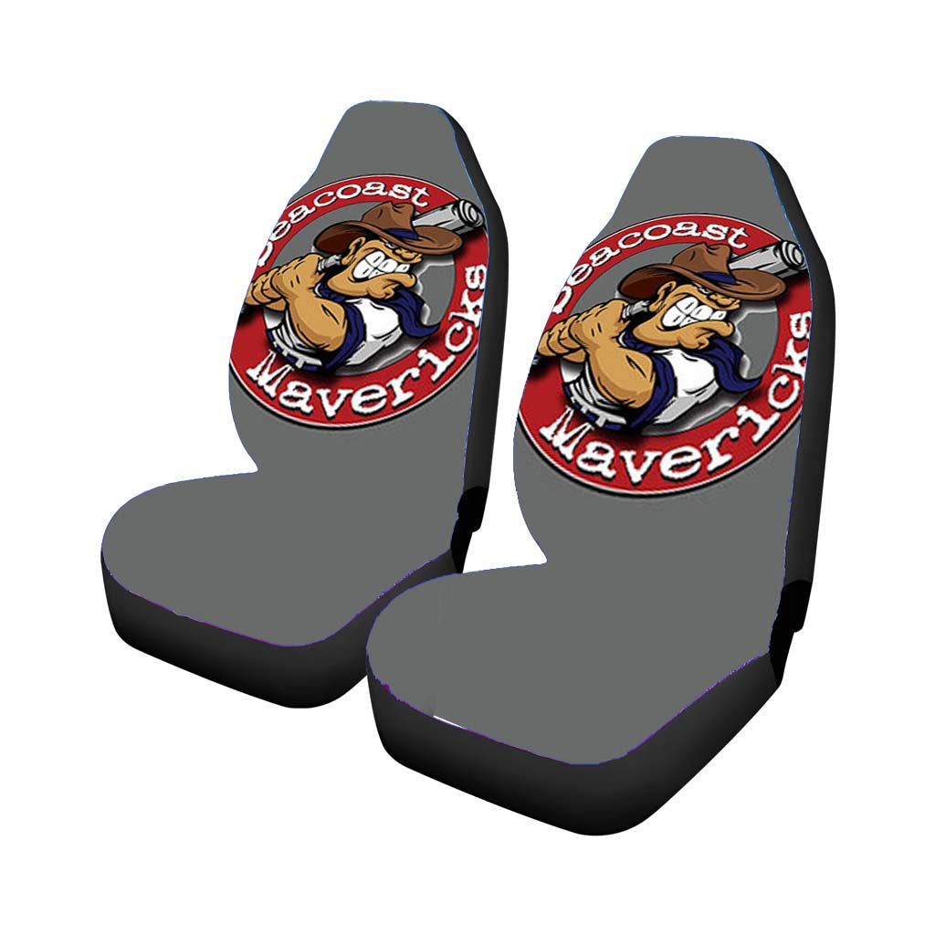 Seacoast Mavericks Baseball Logo Gray Car Seat Cover Waterproof Protection