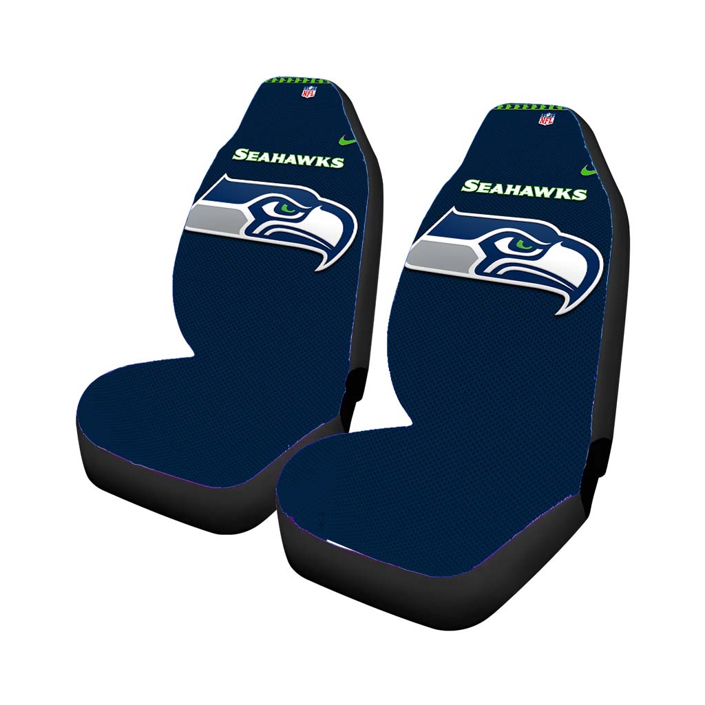 Seattle Seahawks Fiber Blue Nfl Pictures Car Seat Covers