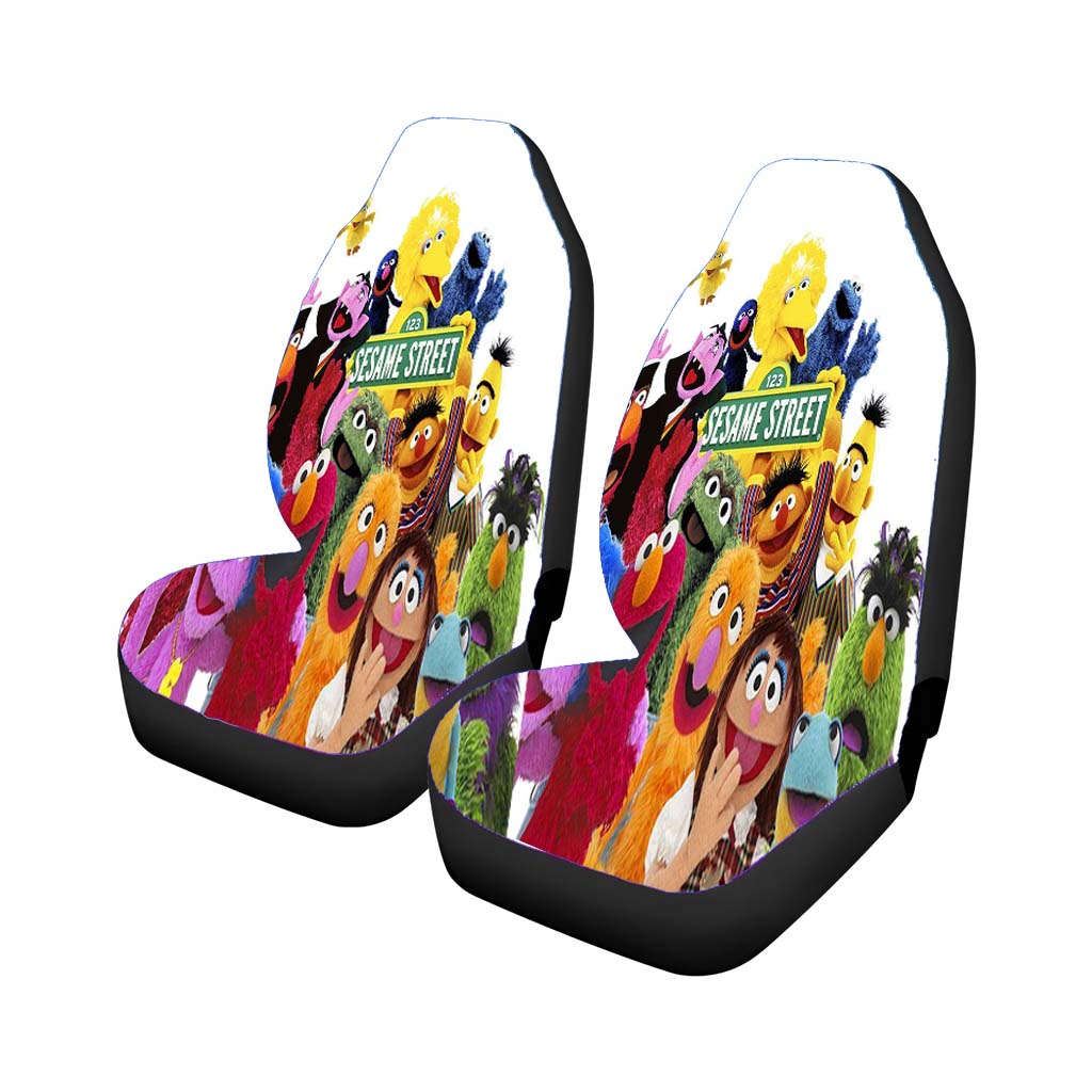 Sesame Street Characters Car Front Seat Covers