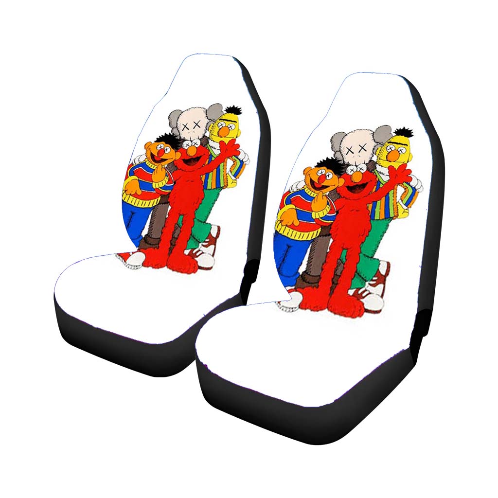 Sesame Street X Kaws Car Front Seat Covers
