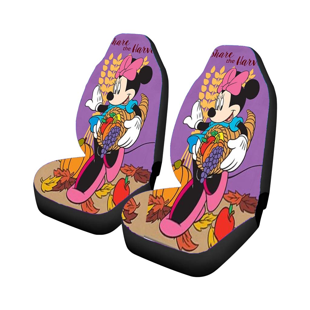 Share The Harvest Minnie Mouse Car Front Seat Covers