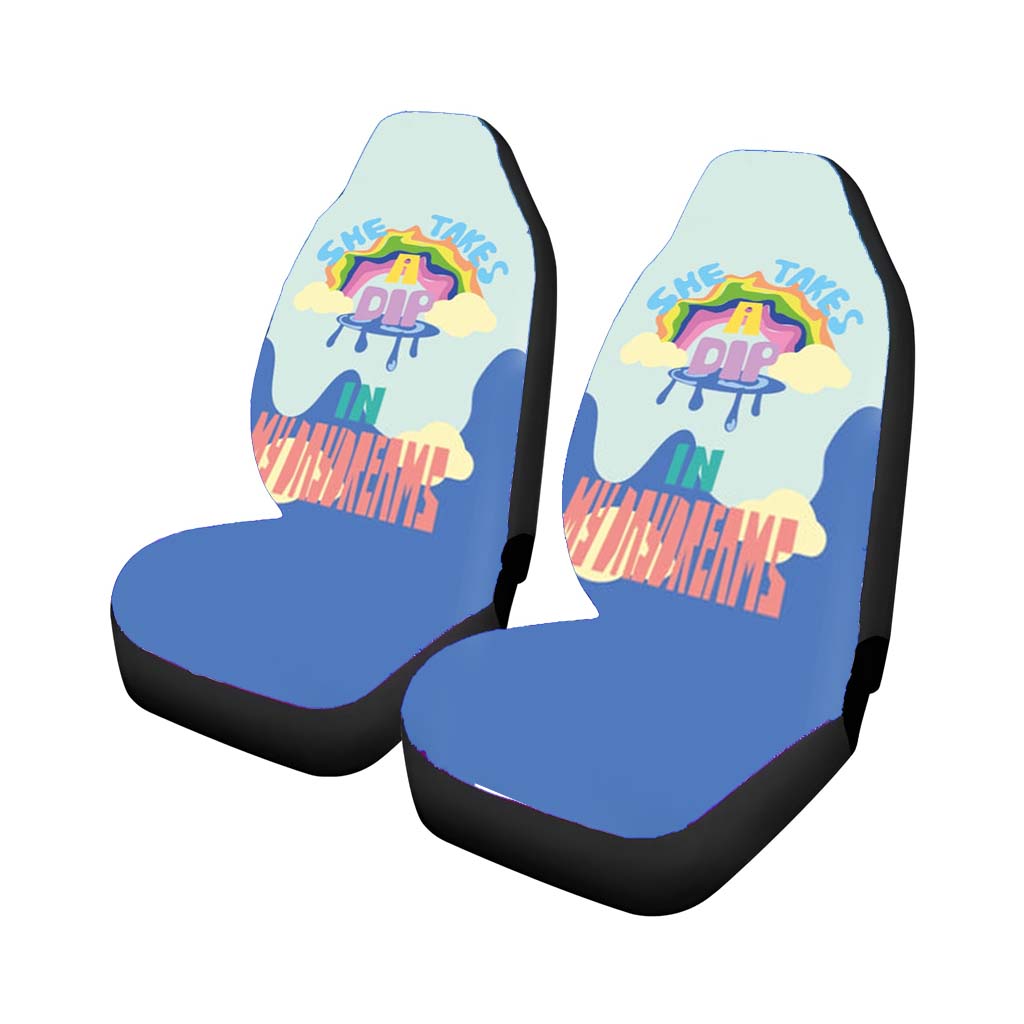 She Takes A Dip In My Daydreams Car Front Seat Covers