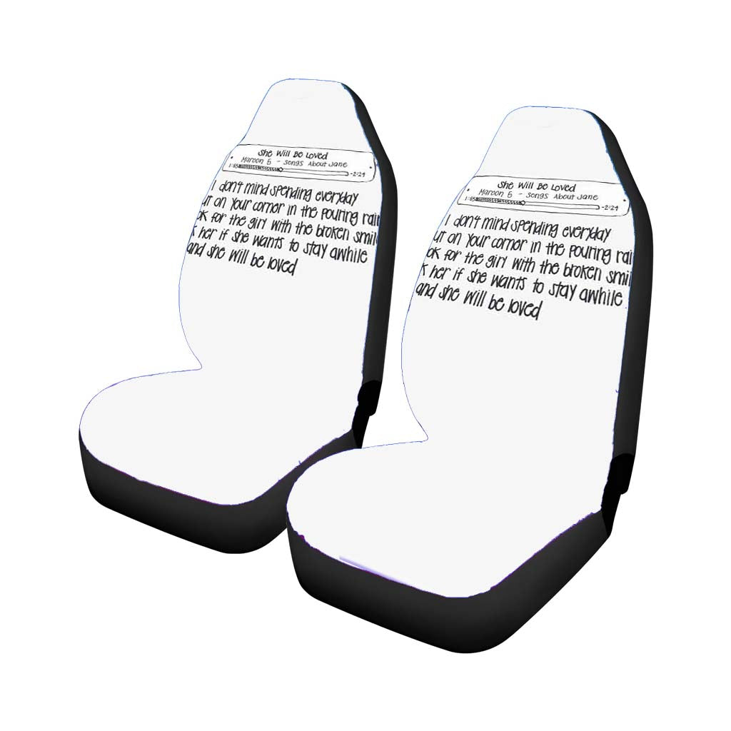 She Will Be Loved Car Front Seat Covers