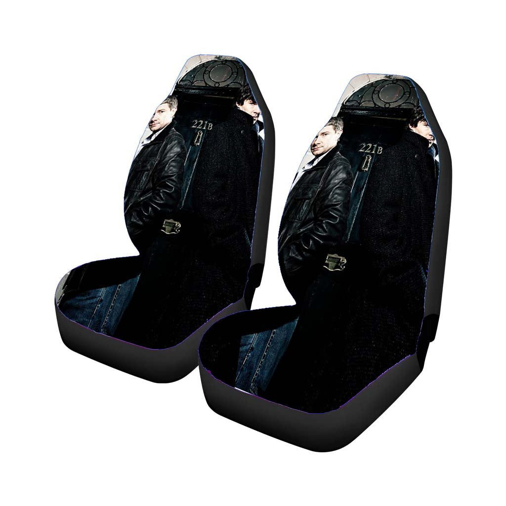 Sherlock And Dr Watson Car Front Seat Covers