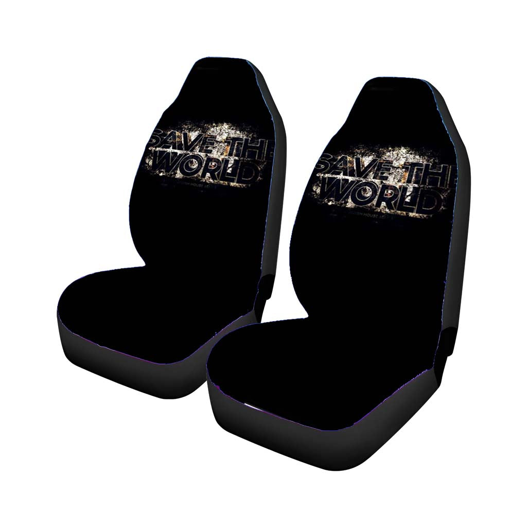 Shm Save The World Car Front Seat Covers
