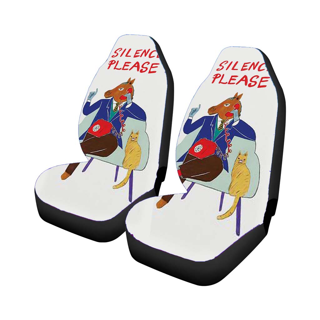 Silence Please Car Front Seat Covers