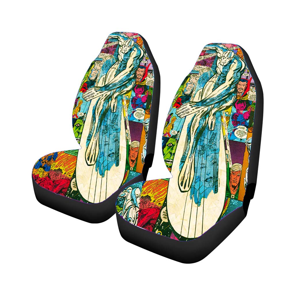 Silver Surfer Comic Car Front Seat Covers