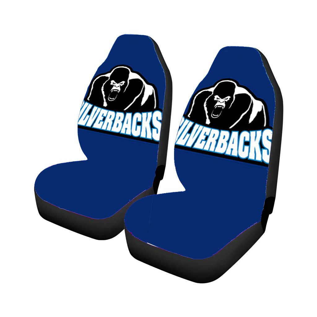 Silverback Baseball Logo Blue Car Seat Covers