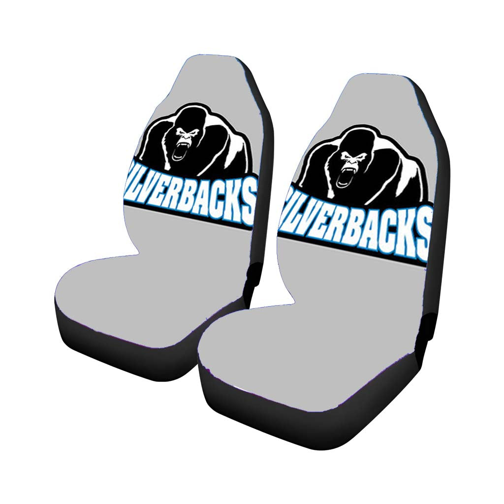 Silverback Baseball Logo Gray Car Seat Covers