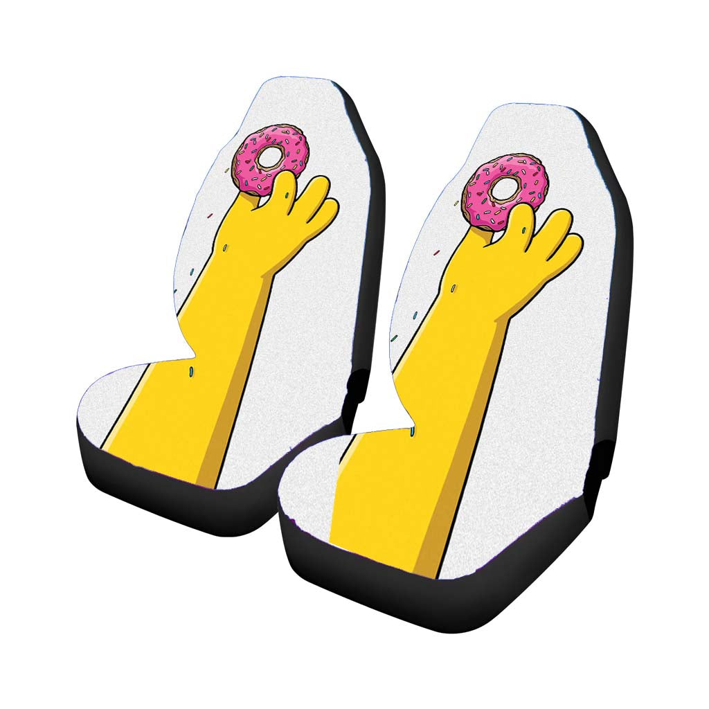 Simpsons Loves Donut Doughnut Car Front Seat Covers