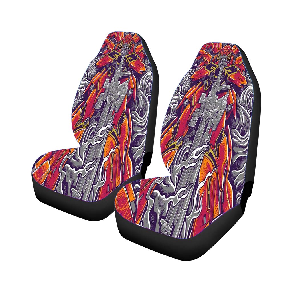 Sinanju Gundam Mecha Car Front Seat Covers
