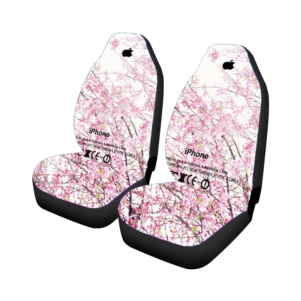 Skin Artistic Floral Design Car Front Seat Covers