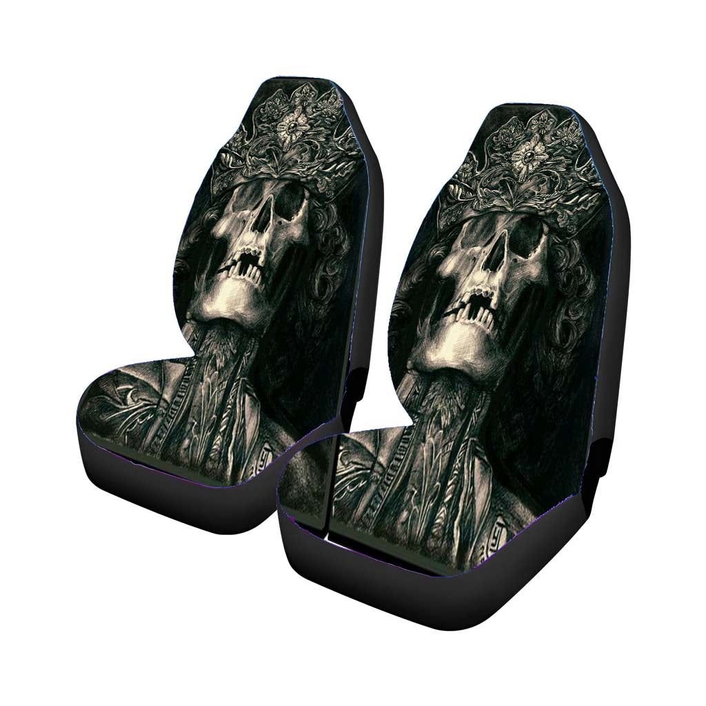 Skull Death Morgue Car Front Seat Covers