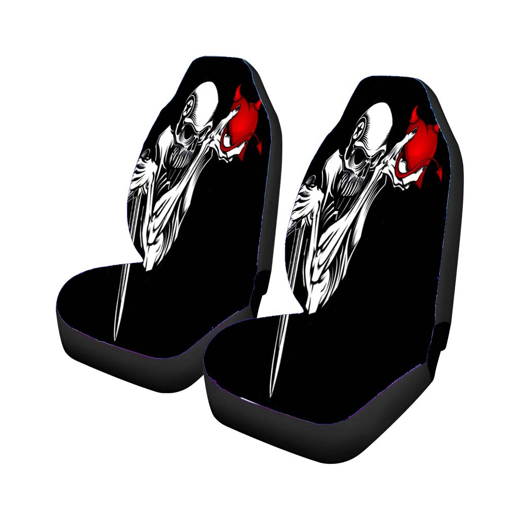 Skull Heartbreaker Car Front Seat Covers