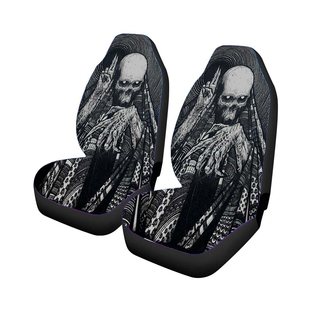 Skull Peace Culture Car Front Seat Covers