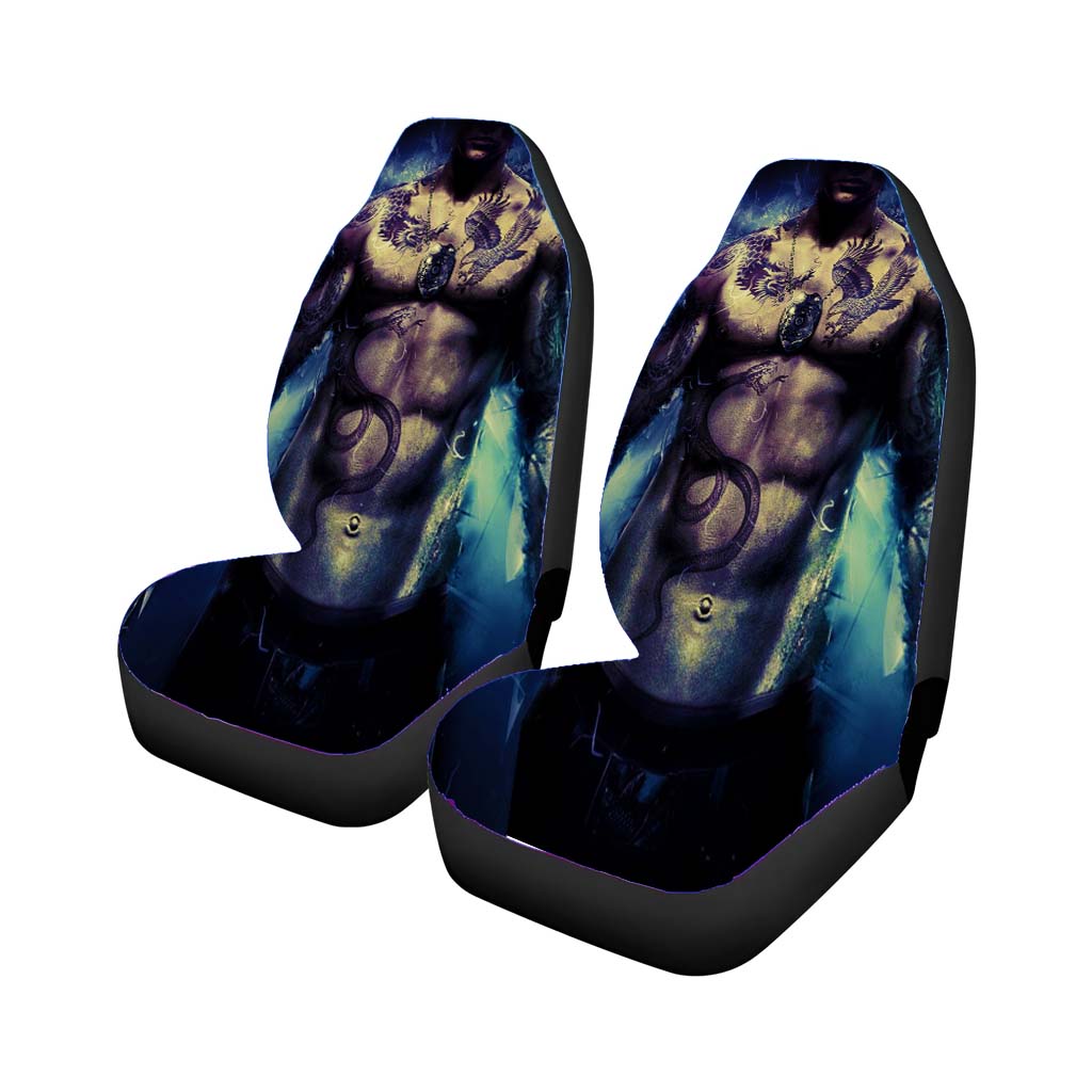 Sleeping Dogs Car Front Seat Covers