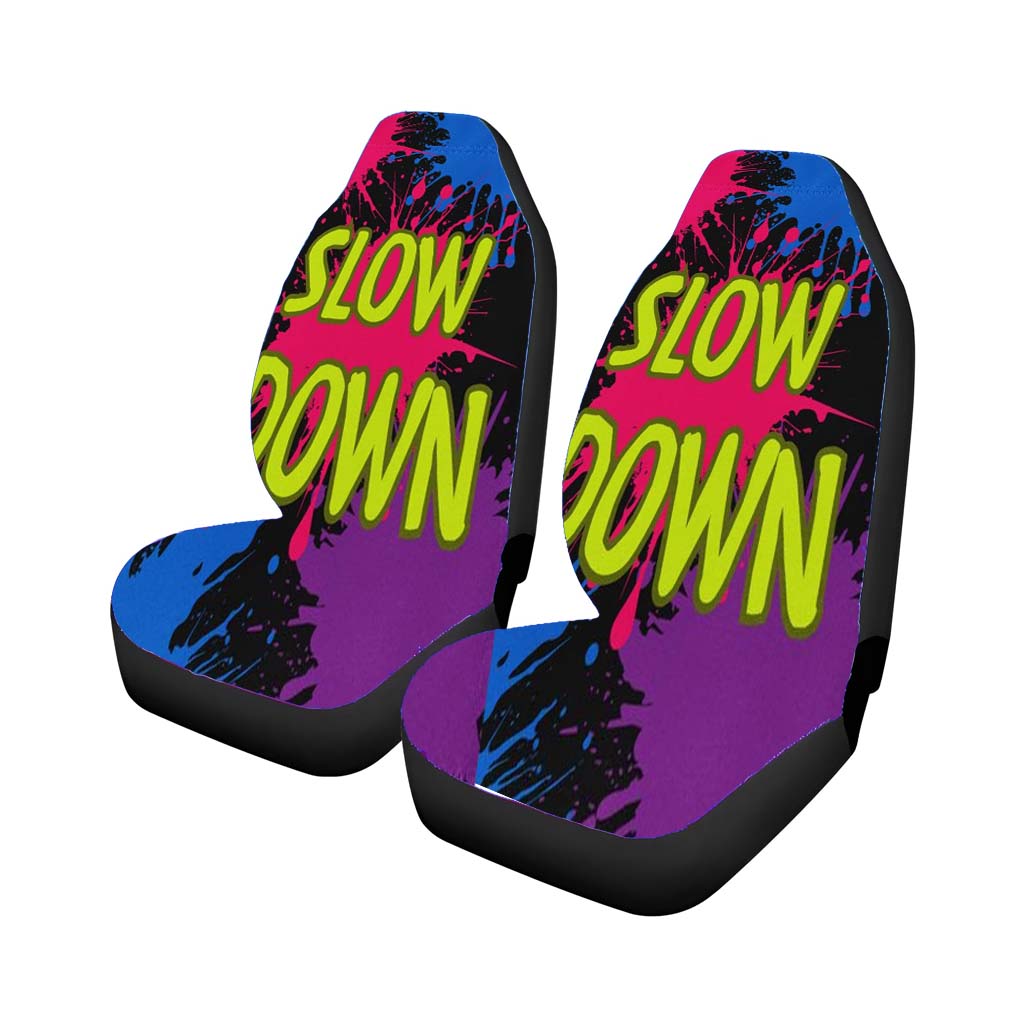 Slow Down Car Front Seat Covers