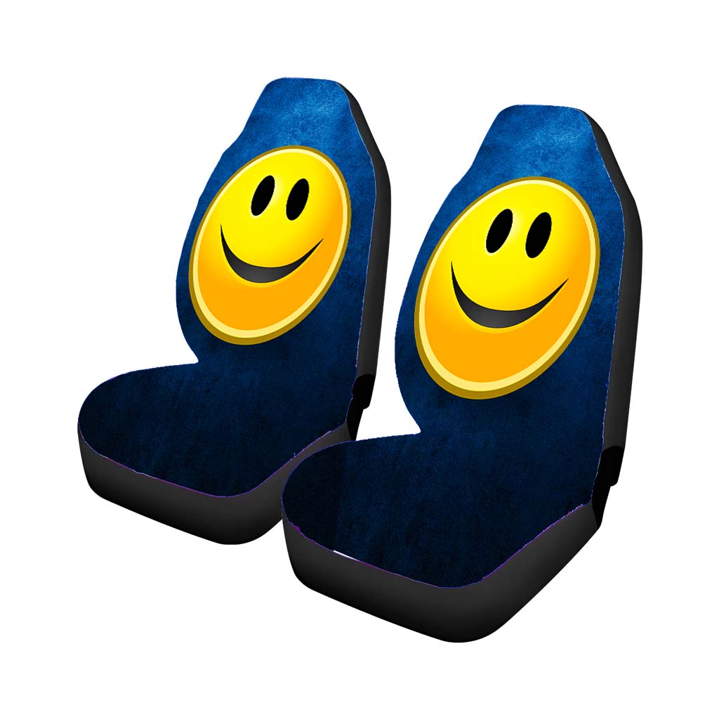 Smile Emoticon Car Front Seat Covers