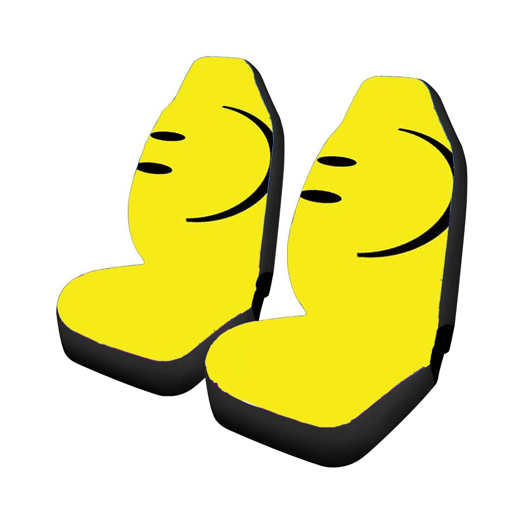 Smiley Face Basic Car Front Seat Covers