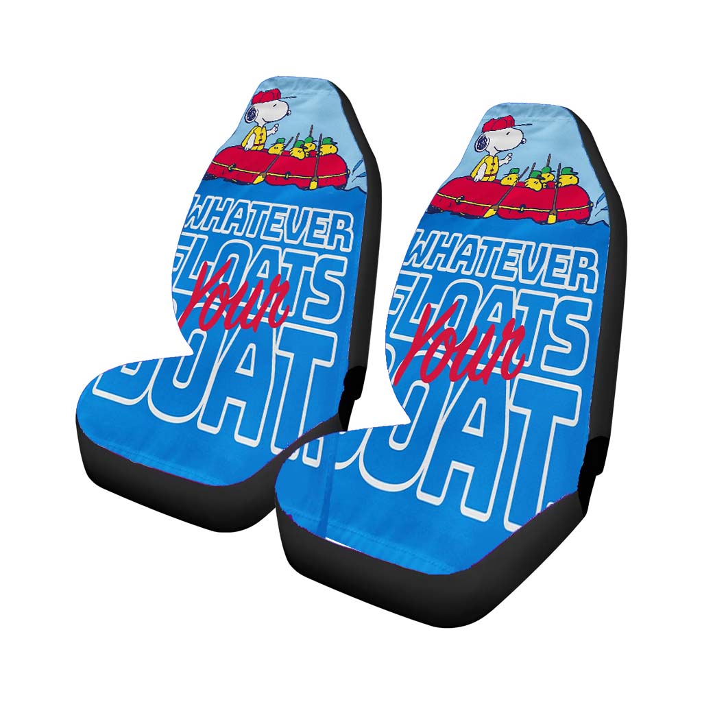 Snoopy And Woodstock Summer Car Front Seat Covers