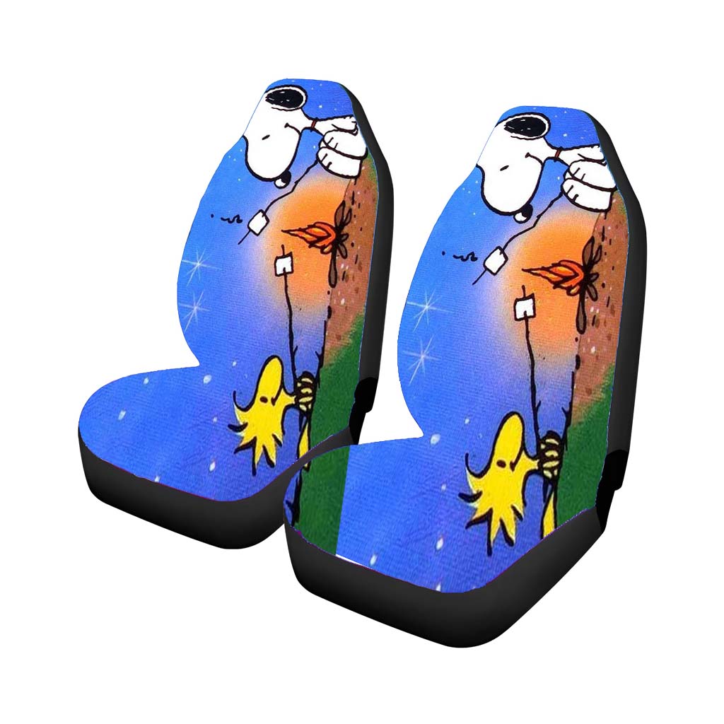 Snoopy Bbq Car Front Seat Covers