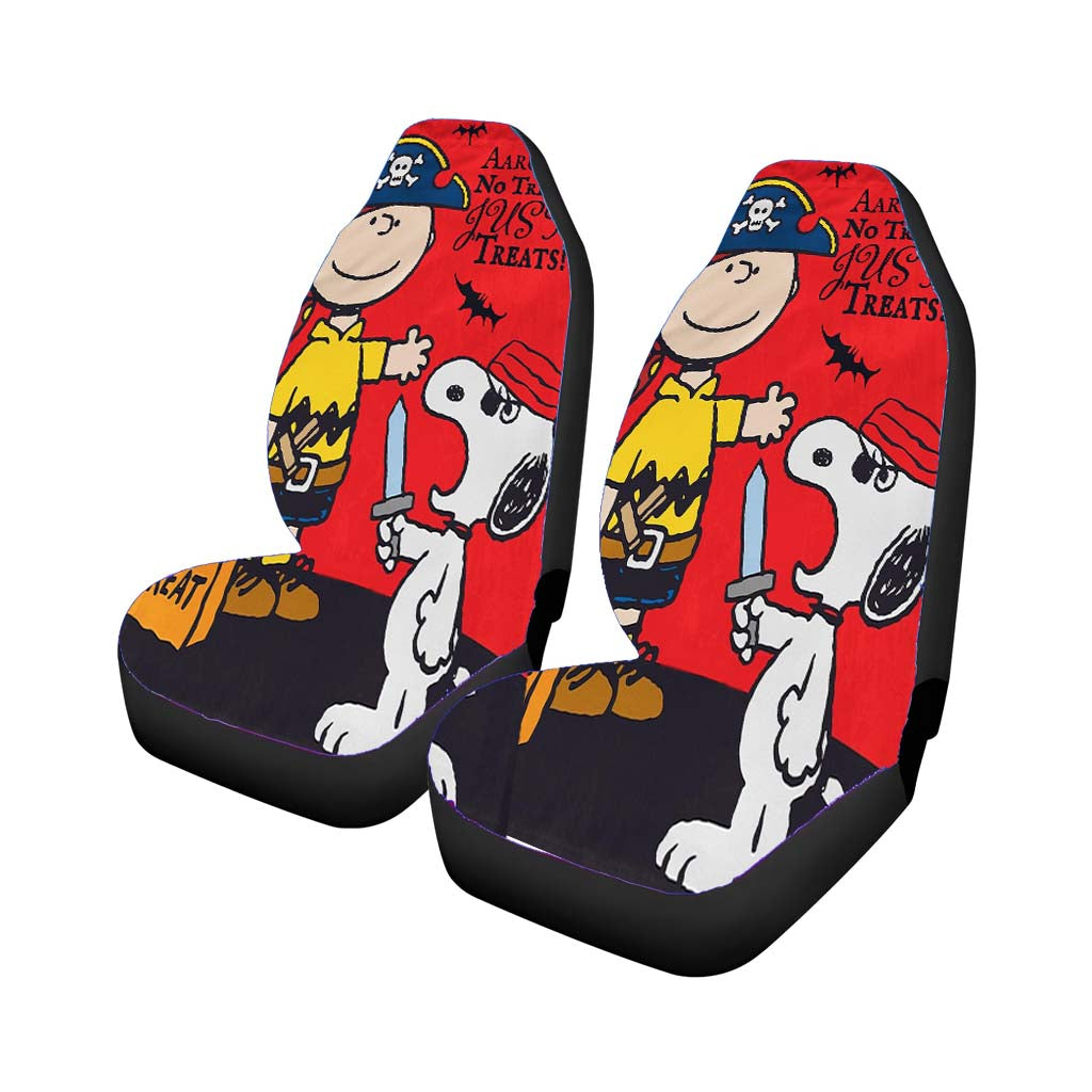 Snoopy Charlie Brown Halloween Car Front Seat Covers