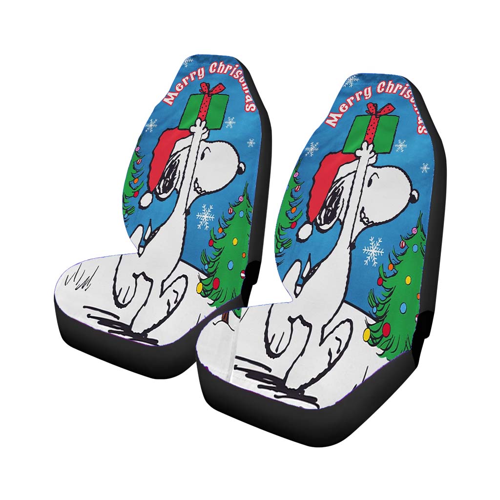 Snoopy Christmas Peanuts Car Front Seat Covers