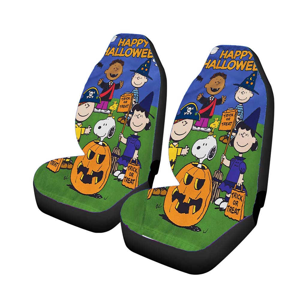 Snoopy Halloween Car Front Seat Covers