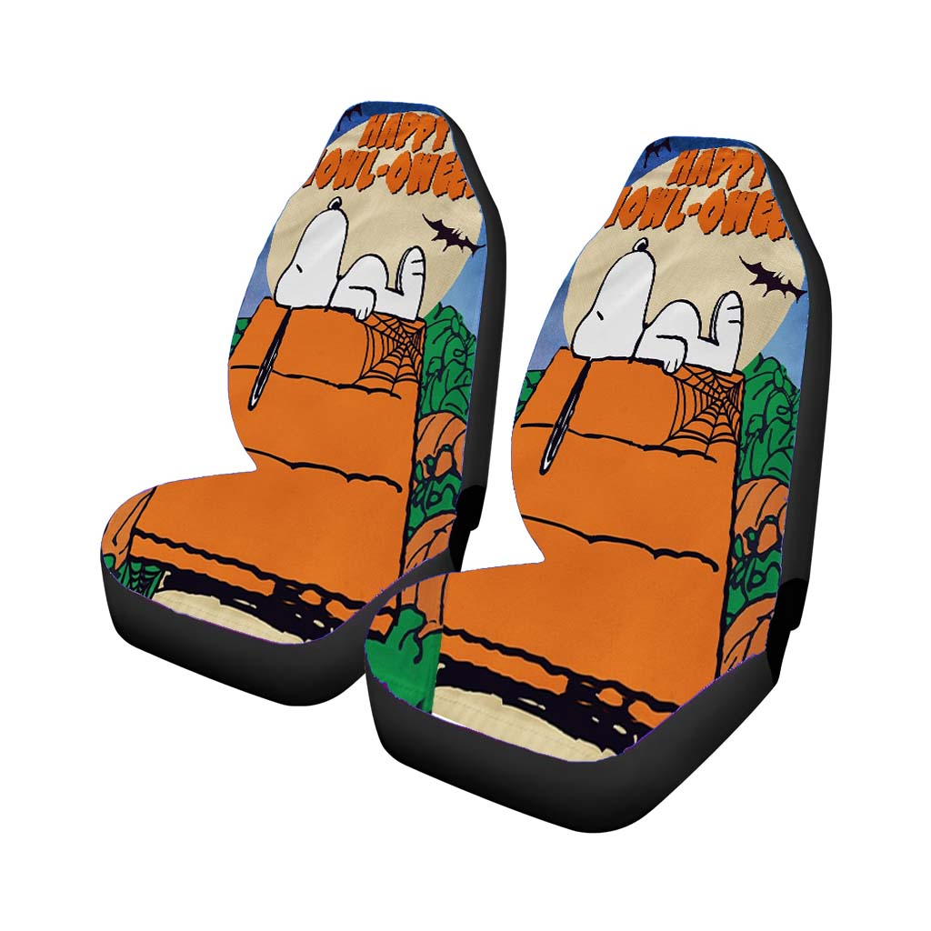 Snoopy Halloween 2 Car Front Seat Covers