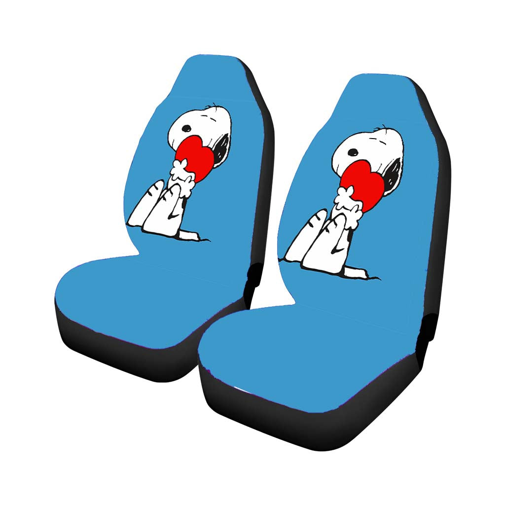 Snoopy Heart Car Front Seat Covers