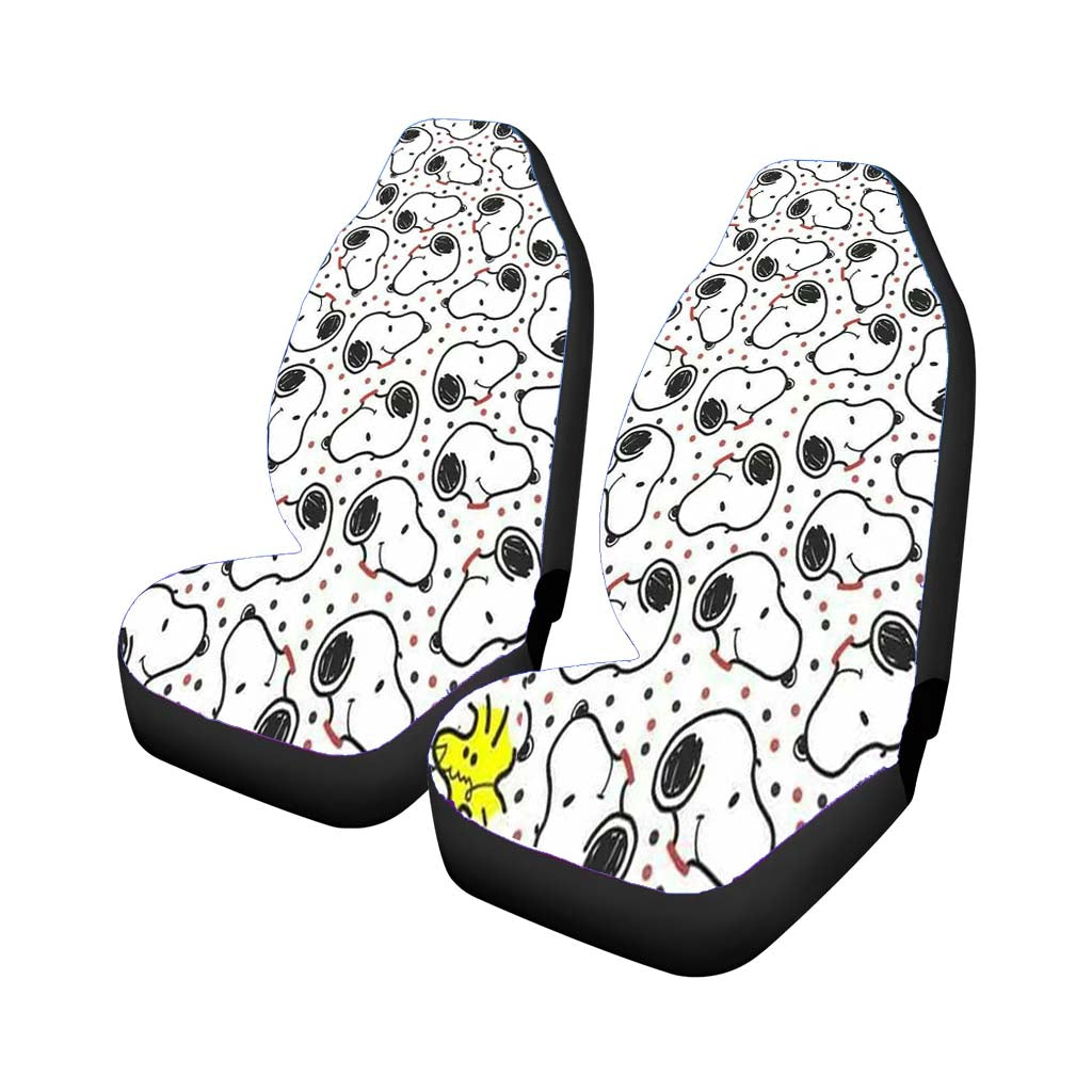 Snoopy Pattern Mobile Car Front Seat Covers