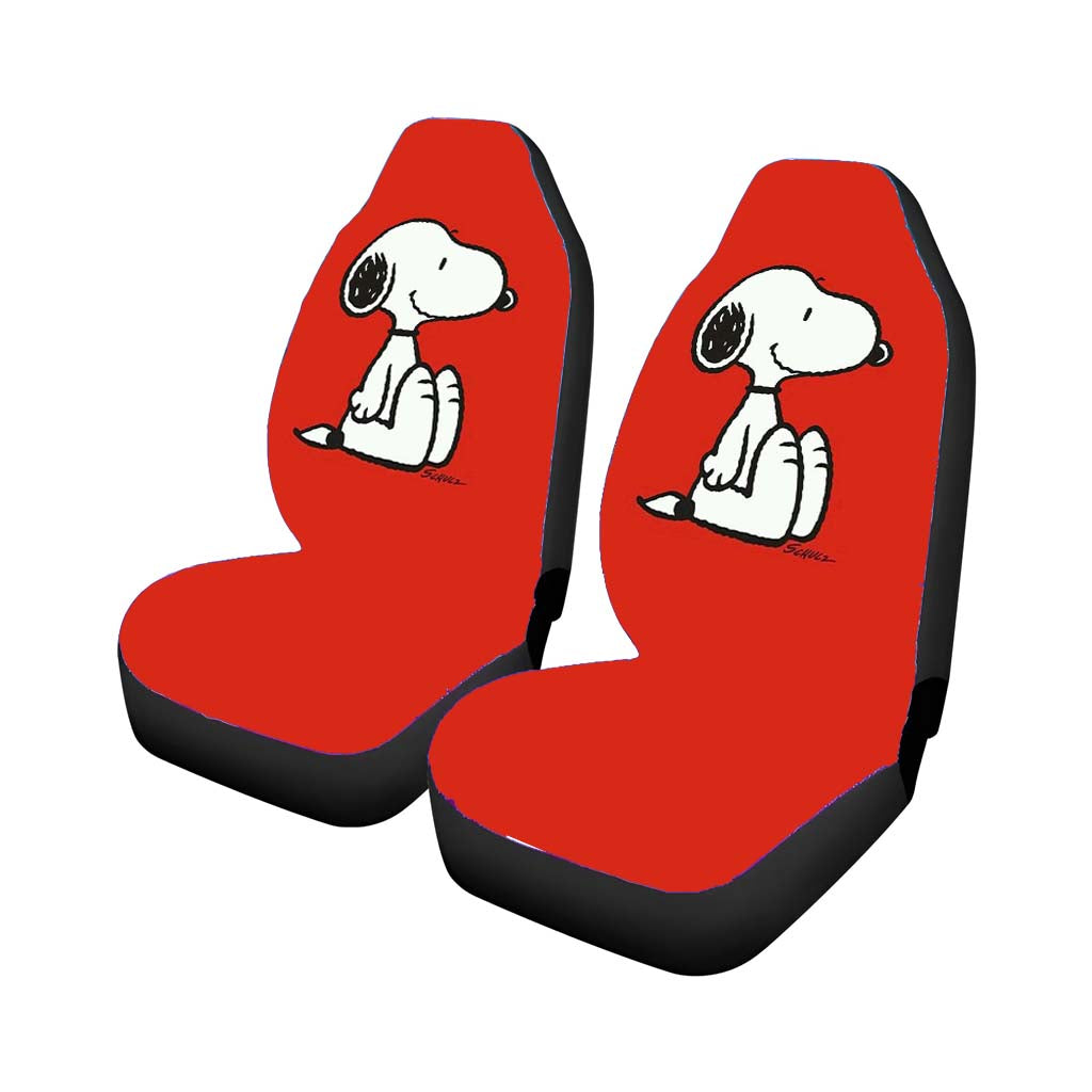 Snoopy Red Car Front Seat Covers