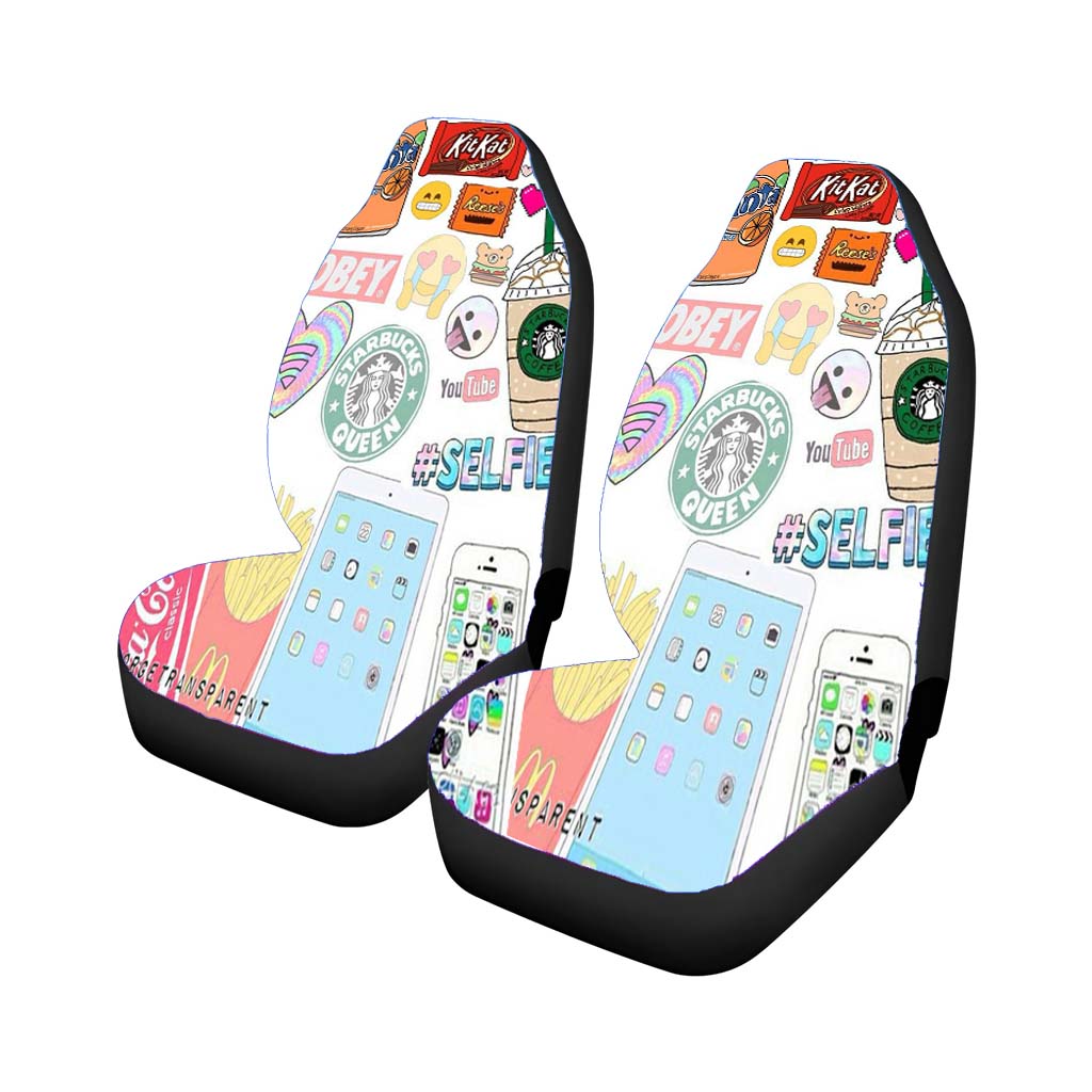 So Random Car Front Seat Covers