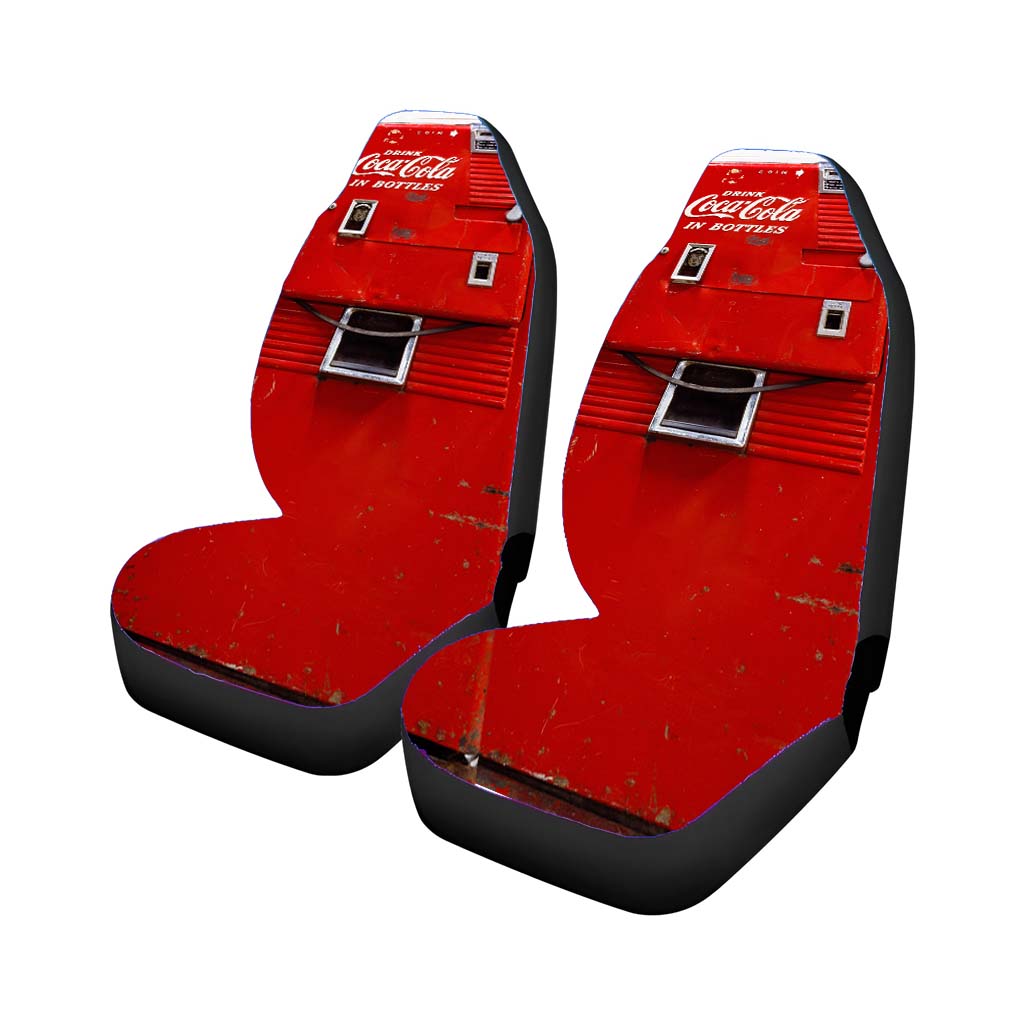 Soft Drink Coca Cola Vintage Vending Machine Car Seat Covers