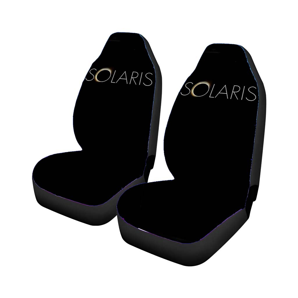 Solaris 197 Movie Logo Text Typography Car Front Seat Covers