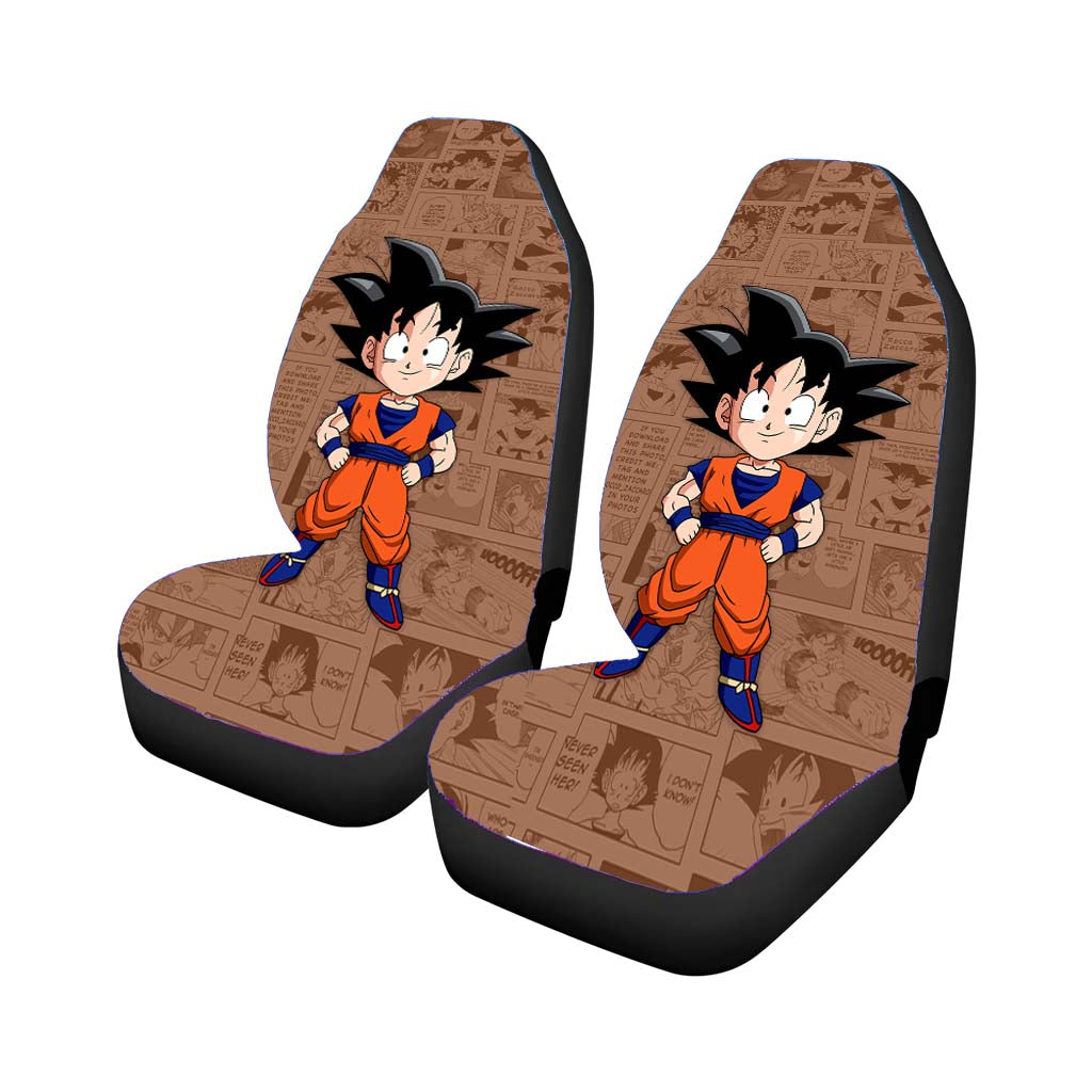Son Goku Comic Car Front Seat Covers