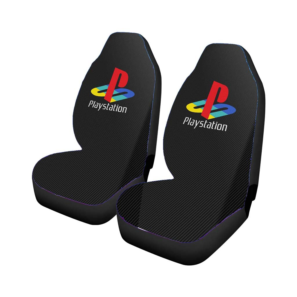 Sony Playstation Logo Dark Car Front Seat Covers
