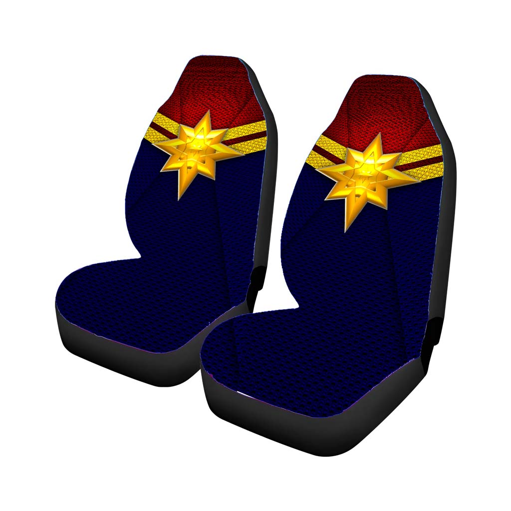 Sophisticated Captain Marvel Wallpaper Car Front Seat Covers