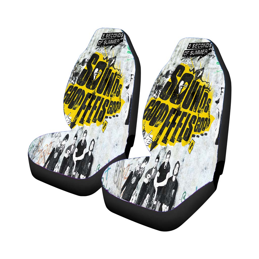 Sounds Good Feels Good Car Front Seat Covers