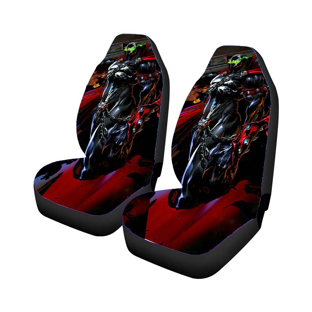 Spawn And Big Gun Car Front Seat Covers