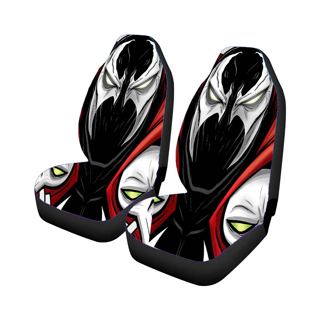 Spawn Comic Face Illustration Car Front Seat Covers